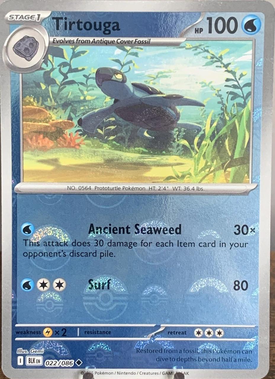 Black Bolt Tirtouga [Poke-Ball] Pokémon card